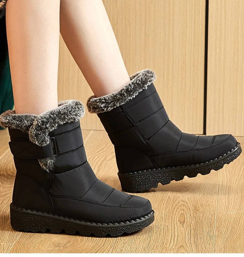 Women's Mid-Calf Waterproof Snow Boots