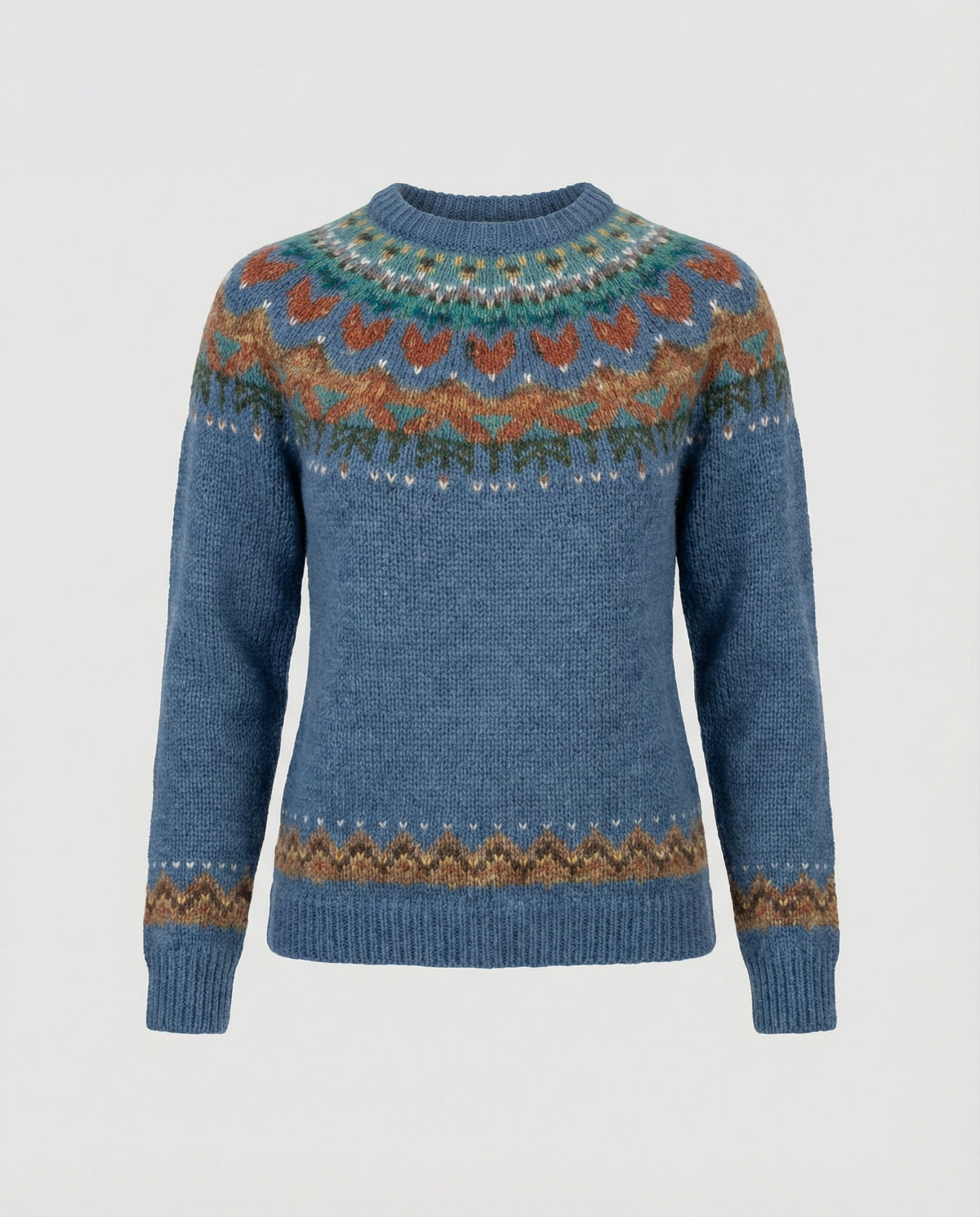 Women's Fair Isle Crewneck Wool Christmas Jumper