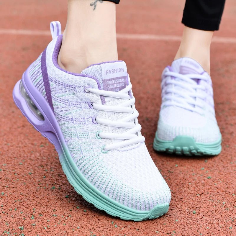 Women's Knit Running Lace-Up Trainers
