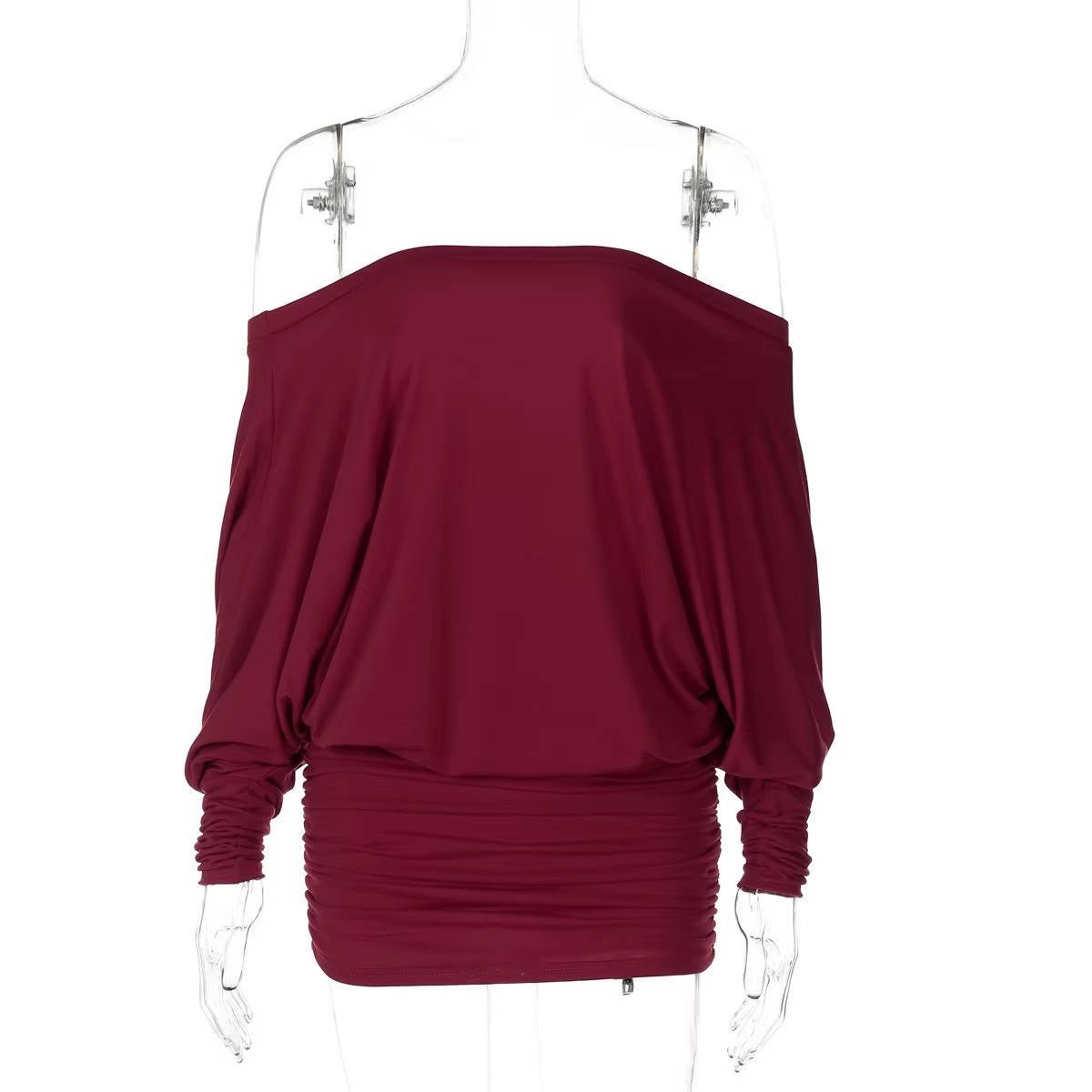 Women's Long Sleeve Off-Shoulder Bodycon Mini Party Dress