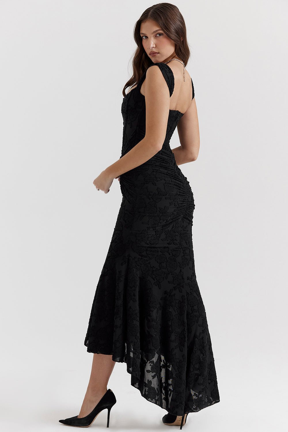 Women's Floral Bodycon Party Gown